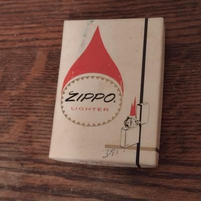 Vintage Zippo Brush Finish No. 200 Lighter with Box