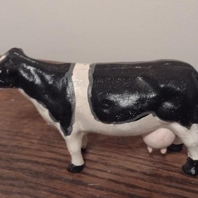 Cast Iron Cow Statuette