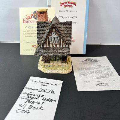 David White Grouse Moor Lodge with Book