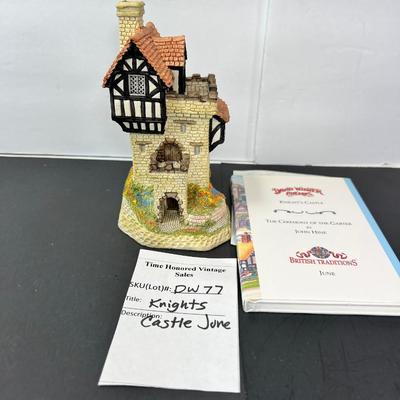 David White Knght's Castle with Book
