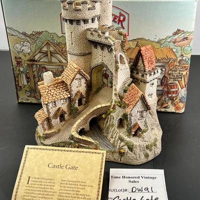 David White Castle Gate with Box and COA