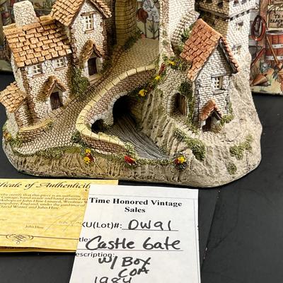 David White Castle Gate with Box and COA