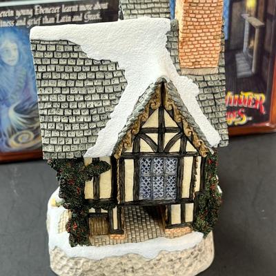 David White Scrooge school house with box