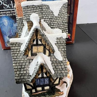 David White Scrooge school house with box