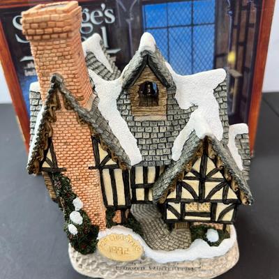 David White Scrooge school house with box