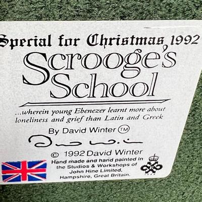 David White Scrooge school house with box