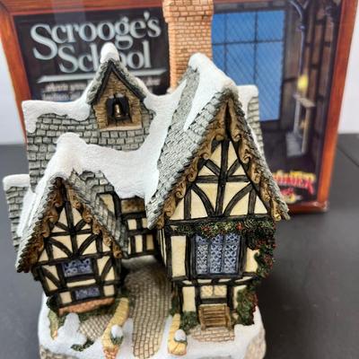 David White Scrooge school house with box