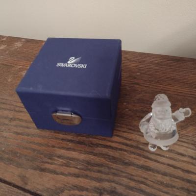 Swarovski Crystal Santa with Box