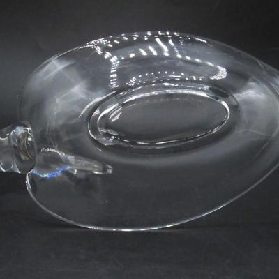 Vintage Swan shaped Glass Dish