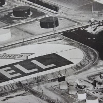 Shell Oil Refinery Storage Photo from history unknown location