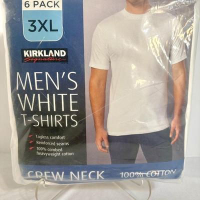 Kirkland 6 Pack of Men's White T-Shirts NEW