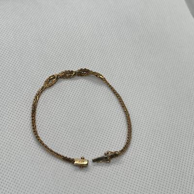 14k gold rope bracelet - 7.1g