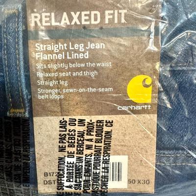 Carhart Relaxed Fit Flannel Lined Jeans - 50x30