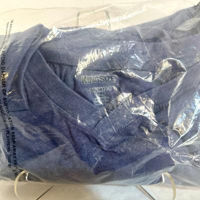 Blue V Neck T Shirt - 8XL