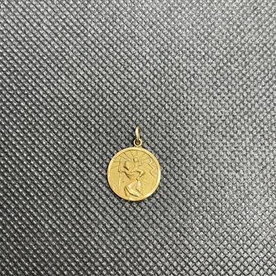 12k G.F. St christoper pendant