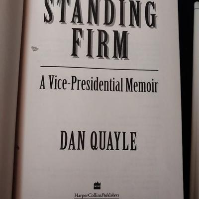 2 BOOKS SIGNED BY THE AUTHORS DAN QUAYLE AND CARL T CURTIS