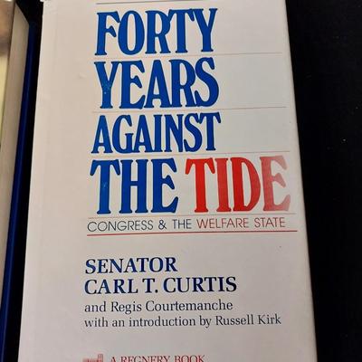 2 BOOKS SIGNED BY THE AUTHORS DAN QUAYLE AND CARL T CURTIS