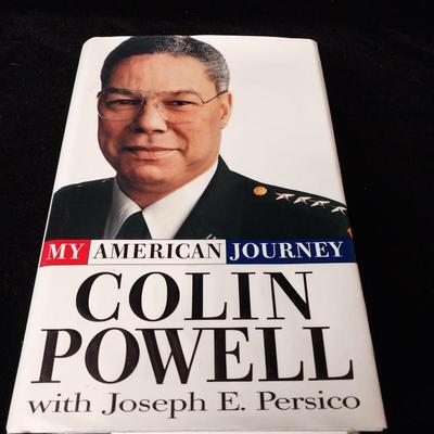 2 BOOKS SIGNED BY AUTHORS COLIN POWELL & PETER PETERSON