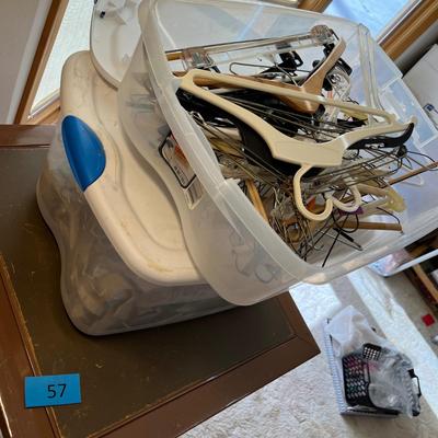 Bins full of Hangers