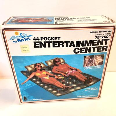 Lot #94 Vintage, Sealed 44 Pocket Floating Entertainment Center - made 1984