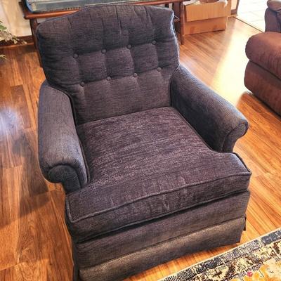 Lot #99 Naby Blue Club Chair - Clean