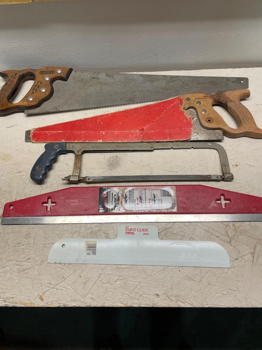 Saws and painting trim guards