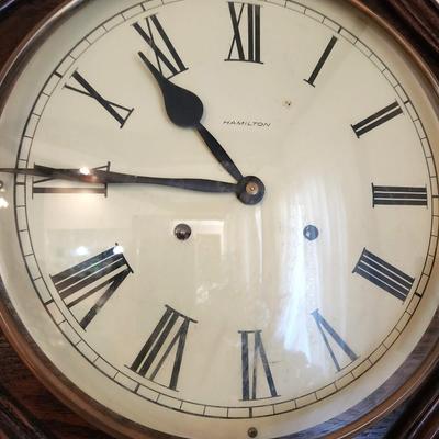 Lot #104  Hamilton Walk Clock - Wind up - Working condition
