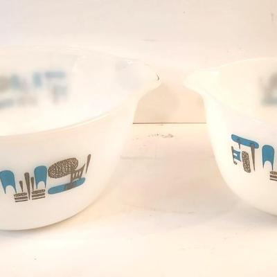 Lot #112  Vintage Fire King Blue Heaven - Mid Century Modern