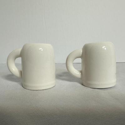 Two Midcentury  2" Vintage Steins