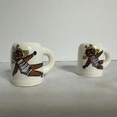Two Midcentury  2" Vintage Steins