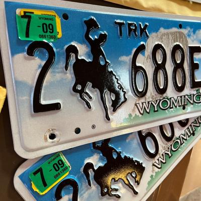 Wyoming License Plates