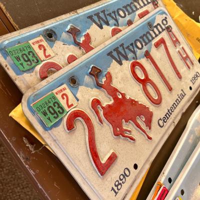 Wyoming License Plates