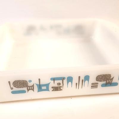 Lot #117  Fire King Blue Heaven 3 Piece Casserole Set