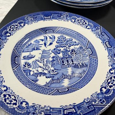 Blue White Plates
