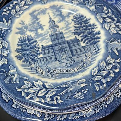 Blue White Plates