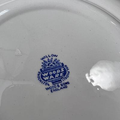 Blue White Plates