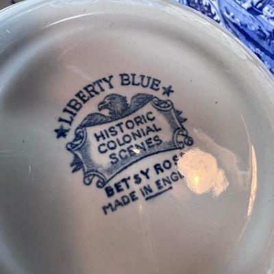 Blue White Plates