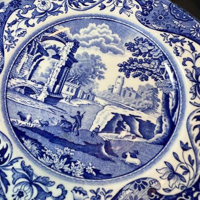 Blue White Plates