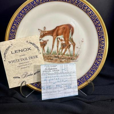 1978 â€œWhitetail Deerâ€ Lenox Limited Edition from the Boehm Woodland Wildlife Collection