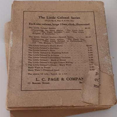 Two antique books Wash Tibbs and The little Colonel Shirley Temple