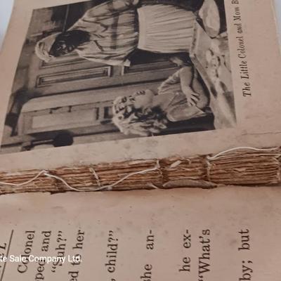 Two antique books Wash Tibbs and The little Colonel Shirley Temple