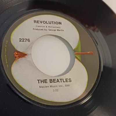 Three Beatles Records LPs - Yellow Submarine - Yesterday - Revolution