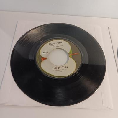 Three Beatles Records LPs - Yellow Submarine - Yesterday - Revolution