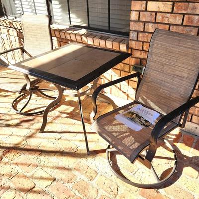 Lot #122  Martha Stewart Outdoor Patio Bistro Set
