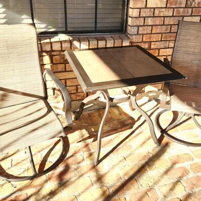 Lot #122  Martha Stewart Outdoor Patio Bistro Set
