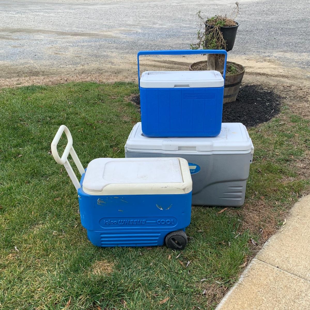 LOT 168R Igloo & Coleman Coolers