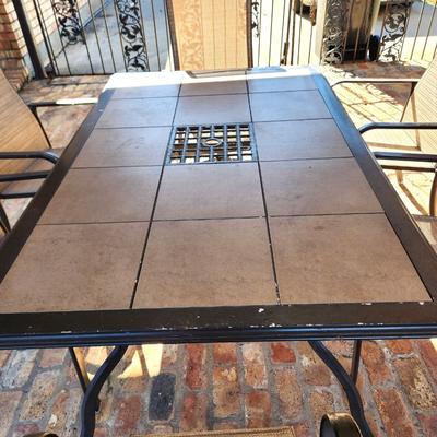 Lot #132  Martha Stewart Outdoor Dining Set - table/six chairs