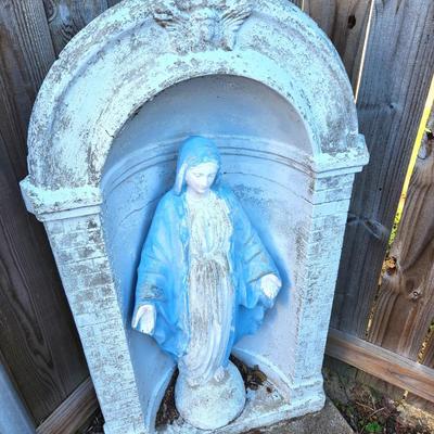 Lot #133 Outdoor Concrete Virgin Mary Shrine