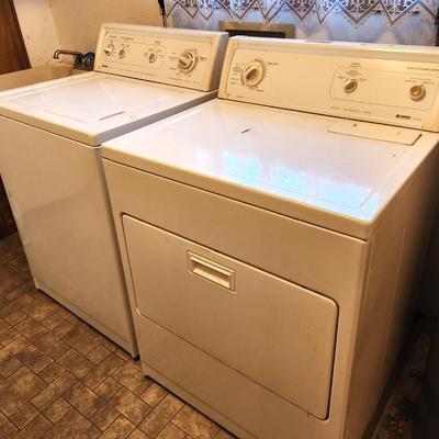 Lot #136  Kenmore Washer/Electric Dryer Set