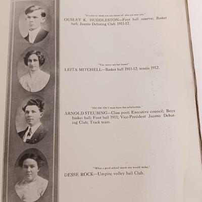 The Arrowhead Yearbook from 1912 The Comanche High School Comanche Texas